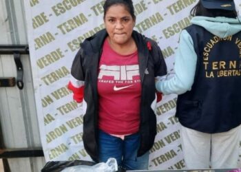 Trujillo: detienen a mujer con más de 90 envoltorios de PBC