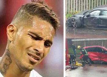 Paolo Guerrero sufrió accidente automovilístico