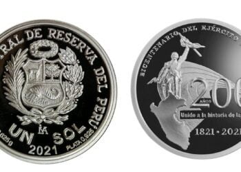BCR lanza moneda alusiva al bicentenario del Ejército del Perú