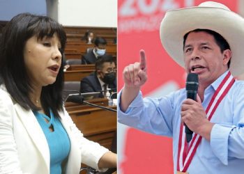 Patricia Chirinos presenta moción para que Mirtha Vásquez explique doble discurso de Pedro Castillo