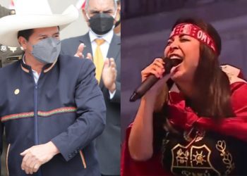 Patricia Chirinos insultó a Pedro Castillo durante marcha a favor de la vacancia