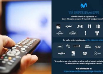 Movistar TV anuncia la salida de más de 10 canales de su servicio de TV de paga