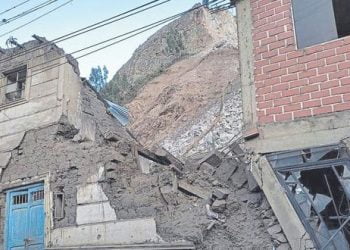 Áncash: 204 personas afectadas tras deslizamiento en Chavín de Huántar