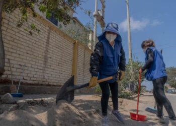 Continúa jornada de limpieza y desmonte en centros de salud de Trujillo