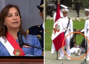 Cadete se desmaya durante ceremonia por el Día de las Fuerzas Armadas