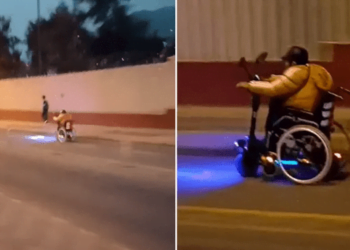 Peruano se hace viral por silla de ruedas “último modelo”