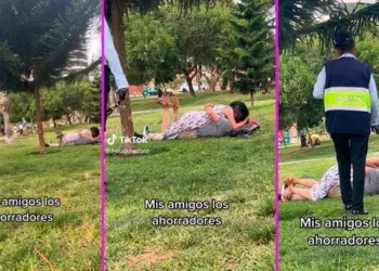 Serenos expulsan a pareja que se dejó llevar por la pasión en un parque: “El amor en los tiempos de misios”