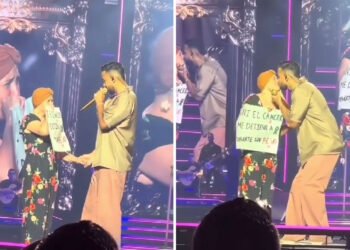 Romeo Santos besa a fanática con cáncer y cumple su sueño