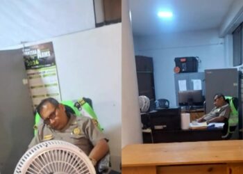 Ciudadano acude a comisaría para poner denuncia y encuentra a policía durmiendo