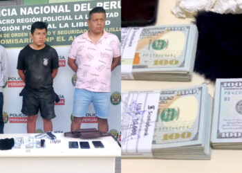 Trujillo: PNP detiene a tres presuntos marcas y recuperan 30 mil dólares