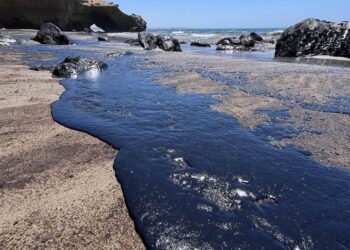Derrame de petróleo en Talara impacta al balneario de Lobitos en Piura (FOTOS)