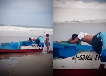 ¡Se quedan en la nada! Pescadores artesanales de El Ñuro lloran de impotencia tras perder embarcaciones por oleaje anómalo (VÍDEO)