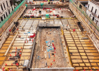 Estación Central de la Línea 2 del Metro tiene un avance de 39 % en obras civiles (FOTOS)