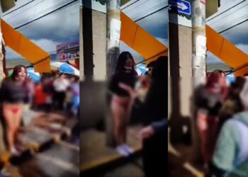 Amarran a mujer y la dejan semidesnuda por estar robando al interior de un mercado en Puno