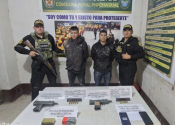 Golpe a la minería ilegal: capturan a ‘Los Diablos’ con armas de fuego en Pataz