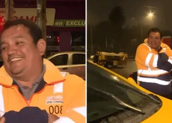 ¡Por más papás así! Taxista peruano trabaja 14 horas al día para pagar la carrera de Medicina de su hijo