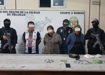 Trujillo: Capturan a tres personas implicadas en el delito de microcomercialización de drogas