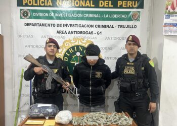 Trujillo: Detienen a sujeto con gran cantidad de marihuana durante operativo policial en El Milagro