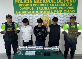 La Libertad: PNP captura a ‘Los Cachacos del Gordo Cero’ en operativo contra la extorsión en Chao