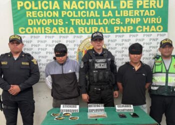 La Libertad: Caen presuntos integrantes de ‘Los Faités de Buenavista’ tras operativo policial en Chao