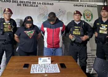 Trujillo: Policía captura a tres sujetos por el presunto delito de microcomercialización de drogas